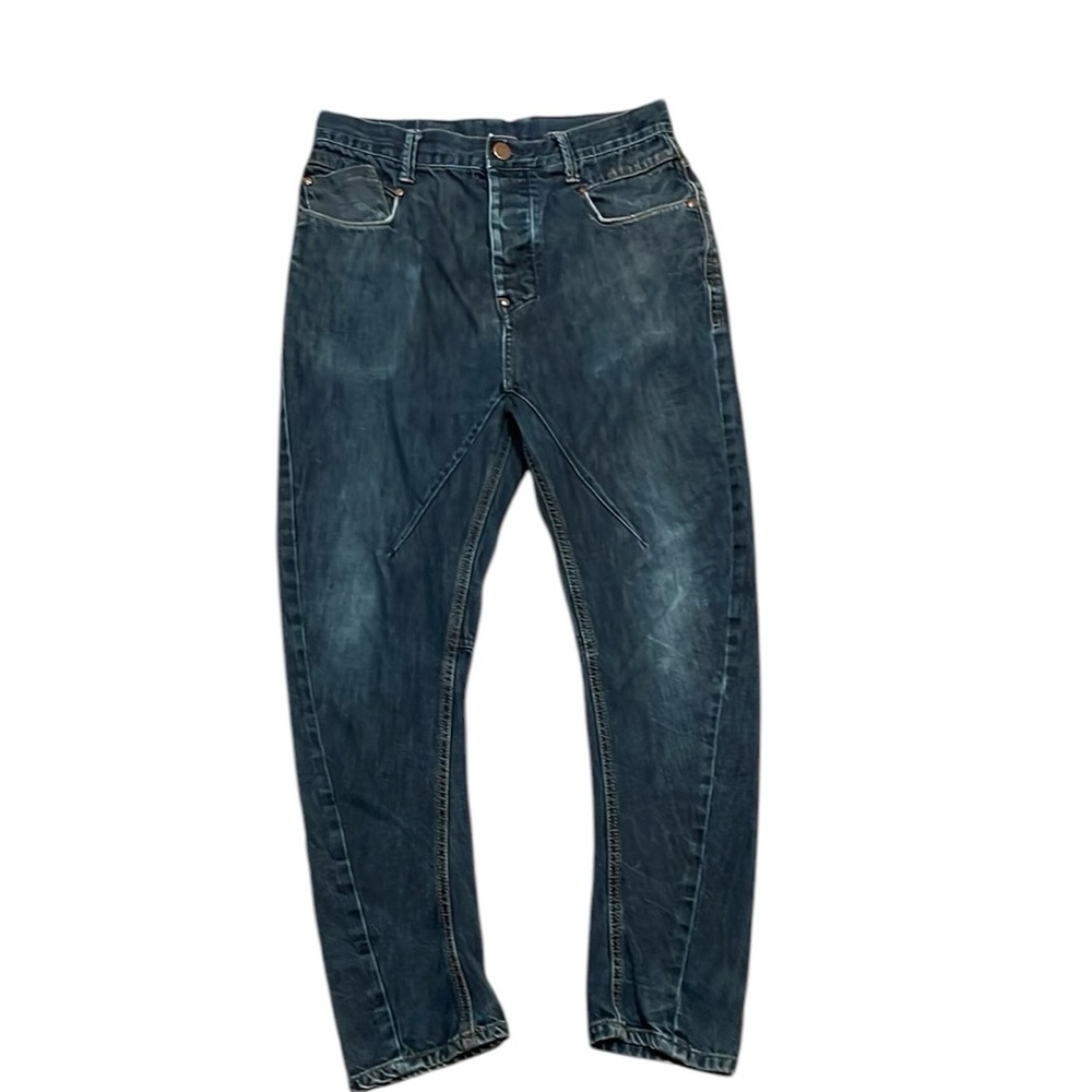 William‎ Rast Men’s Slouch Skinny Button Fly Jeans 30x34